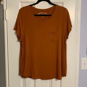 Aeropostale Seriously Soft Pocket Tee - Burnt Orange - Size XL